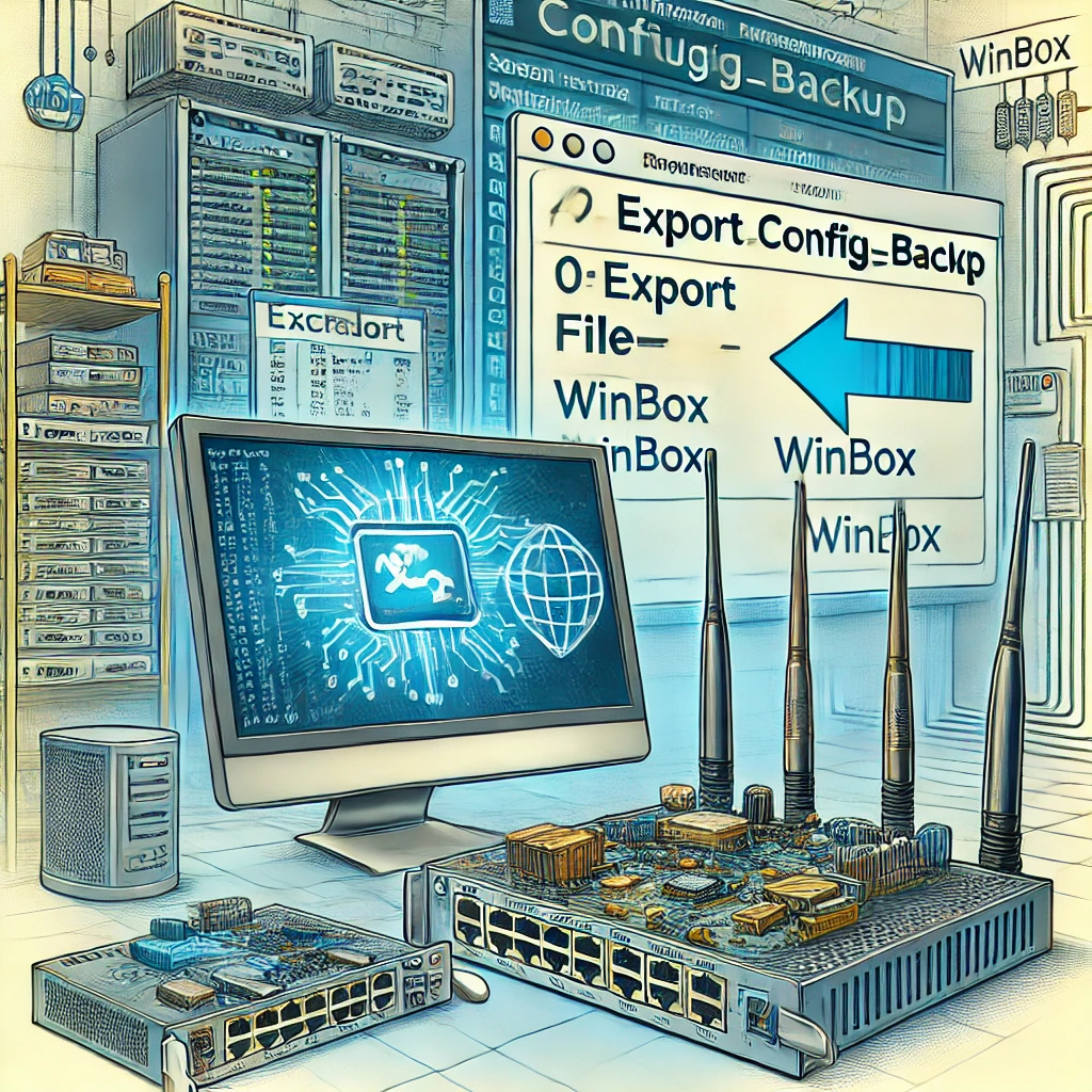 Como exportar as configurações do roteador MikroTik?